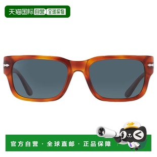 自营Persol Polarized Dark Blue Rectangular Unisex Sunglasses