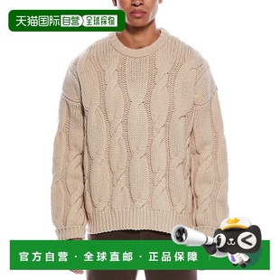 Cable Chunky Wool Crewneck brown 自营FRAME Sweater Denim