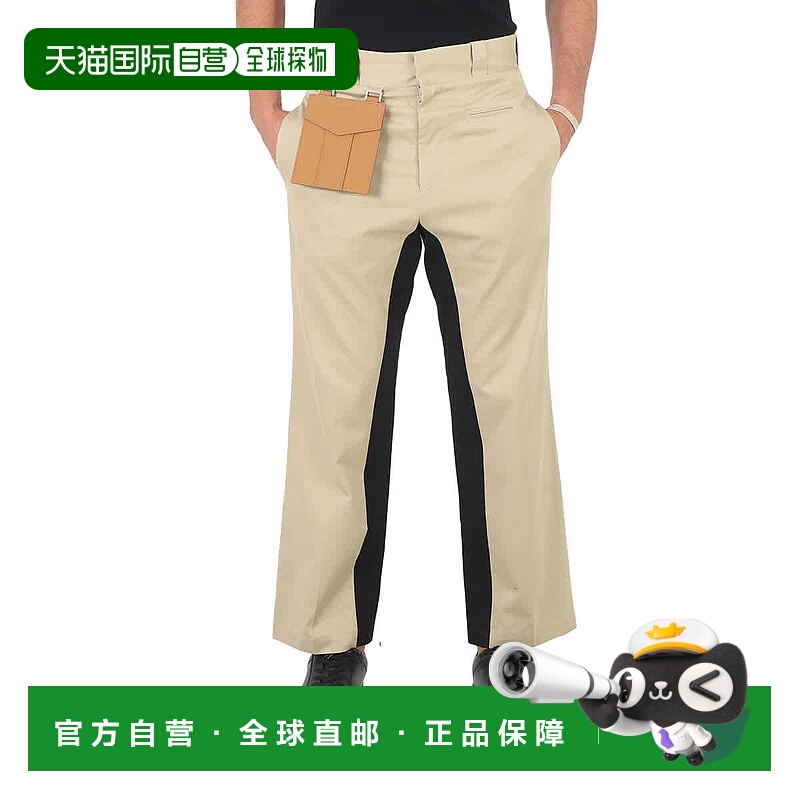 自营 Palm Angels男式口袋直筒裤-米白色 【美国奥莱】直发休闲裤