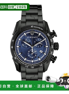 自营 versaceV-Ray 计时码表 - 黑色/黑色/蓝色 美国奥莱直发