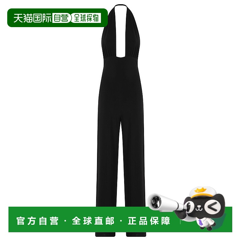 自营norma kamaliCross Halet直筒连体衣-黑色 美国奥莱直发