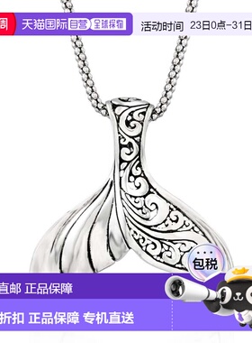 自营Ross-Simons Sterling Silver Bali-Style Whale Tail Pendan