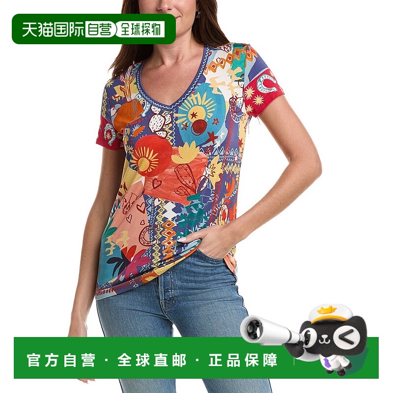 自营johnny was约翰尼是珍妮喜欢的短袖V型多 美国奥莱直发