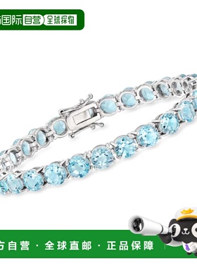 自营Ross-Simons Sky Blue Topaz Tennis Bracelet in Sterling S