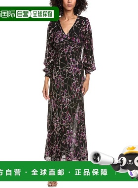 自营ba&sh Desir真丝混纺长裙-黑色 美国奥莱直发连衣裙