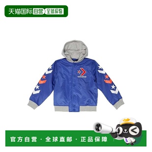 自营Converse Star Chevron Bomber Jacket Boys  Blue Long Slee