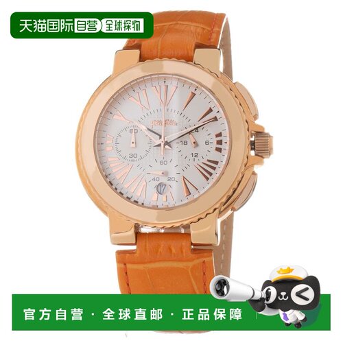 自营Folli Follie Leather Dress Women's Watch - orange 美国奥