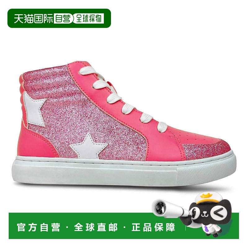 自营 yosi samra孩子们汉娜小姐运动鞋在热粉色-热粉色 美国奥莱