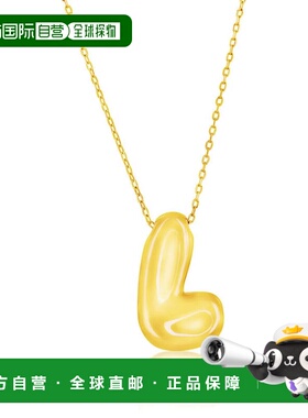 自营simonaSterling Silver, Bubble 'I' Initial Necklace - Gol