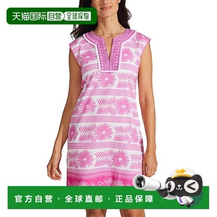 Bella 粉色 连衣裙 美国奥莱直发 刺绣花朵盖袖 自营