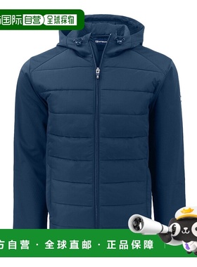 自营 cutter & buckCutter&Buck Evoke混合软壳回收全拉链男式连-