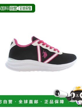 自营u.s. polo assn.美国POLO ASSN.涤纶女式运动鞋-黑色 美国奥