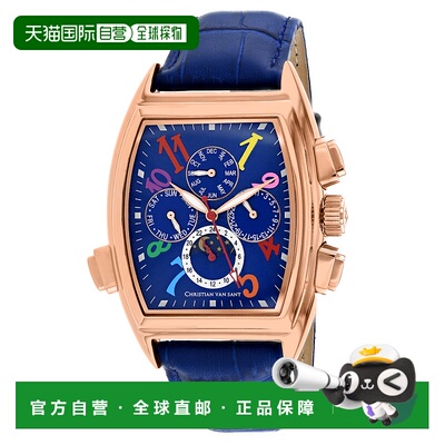自营Christian Van Sant男士蓝色表盘手表-蓝色 美国奥莱直发