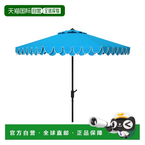 自营safaviehElegant Valance 9Ft 自动倾斜伞 - 太平洋蓝 美国奥