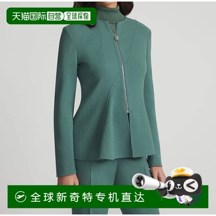自营 美国奥莱直发 lafayette 148常春藤藤无领荷叶边夹克