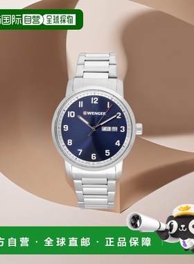 自营 Wenger Swiss Army 男式 01.1541.121 Attitude 蓝色表盘手