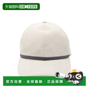 美 自营Brunello Women Cap beige Baseball Cucinelli Linen