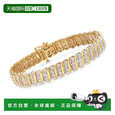 Ross-Simons 1.00- 18kt 金钻石链式手链 - 7 英寸 【美国奥莱】