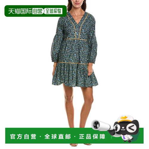 自营Duffield Lane Helena连衣裙-绿色 美国奥莱直发
