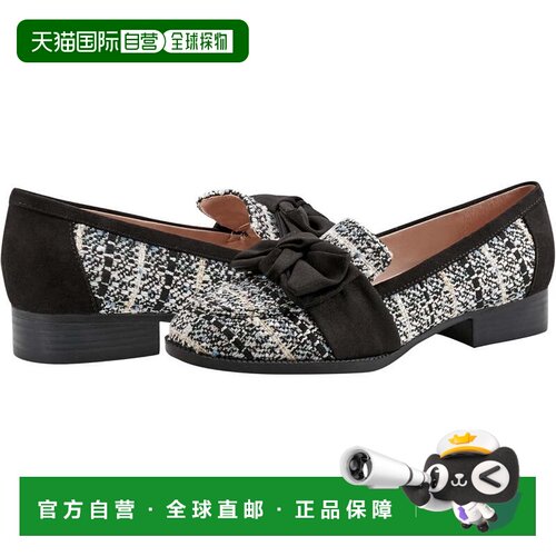 自营Bandolino Lindio Loafers Black Round Toe Comfort Shoes H