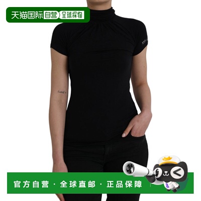 自营Costume National Turtleneck Viscose Short Sleeve Women's