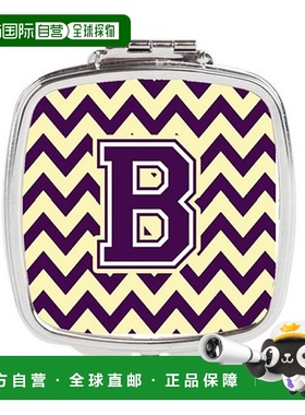 自营 Carolines Treasures CJ1058-BSCM 字母 B 雪佛龙紫色正品