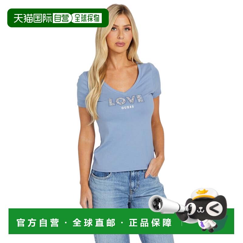 自营guessEco Chelly Love Tee - cloudy sugar 美国奥莱直发