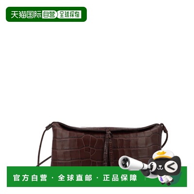 自营staudNeutrals Eve Crocodile Texture Pochette - black 美