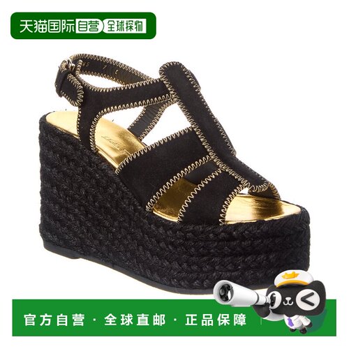 自营salvatore ferragamoFerragamo Renee Suede Wedge Sandal -