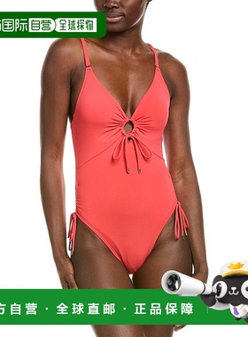 自营 Robin Piccone奥布里单件钥匙孔-粉红色 美国奥莱直发泳衣