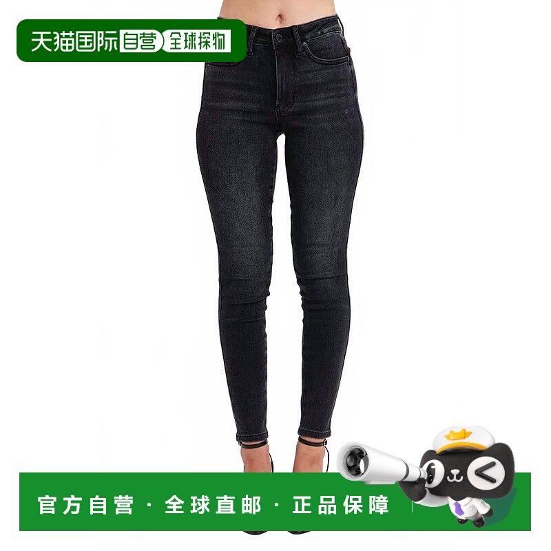 自营judy blueTummy Control Skinny Jeans In Black 美国奥莱直
