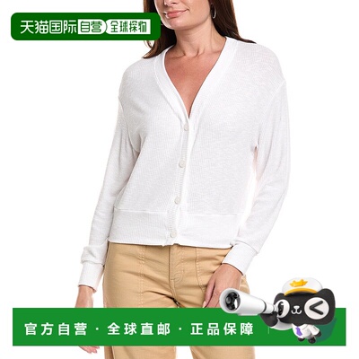 自营Michael Stars Ilsa V-Neck Cardigan - white 美国奥莱直发