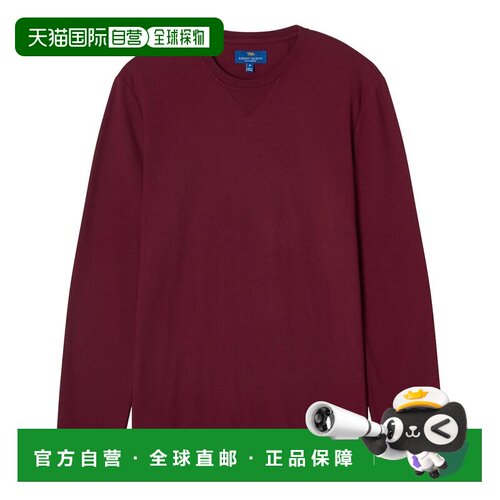 自营Robert Talbott Kelly长袖棉质绉纱t恤-红色 美国奥莱直发