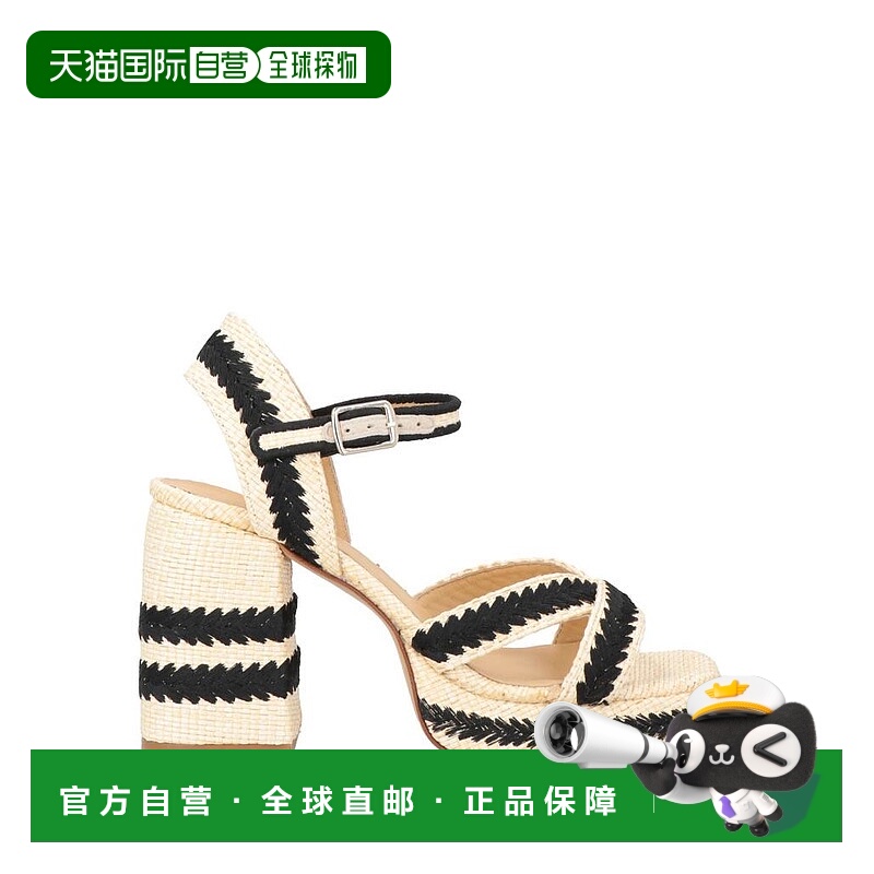 1小时内可退 【美国直邮】castaner 女士 凉鞋高跟鞋草编编织外穿
