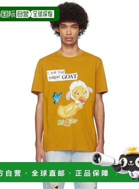 1h可退 香港直邮潮奢 EGONLAB. 男士 黄色 Goat T 恤 SS24TE001E