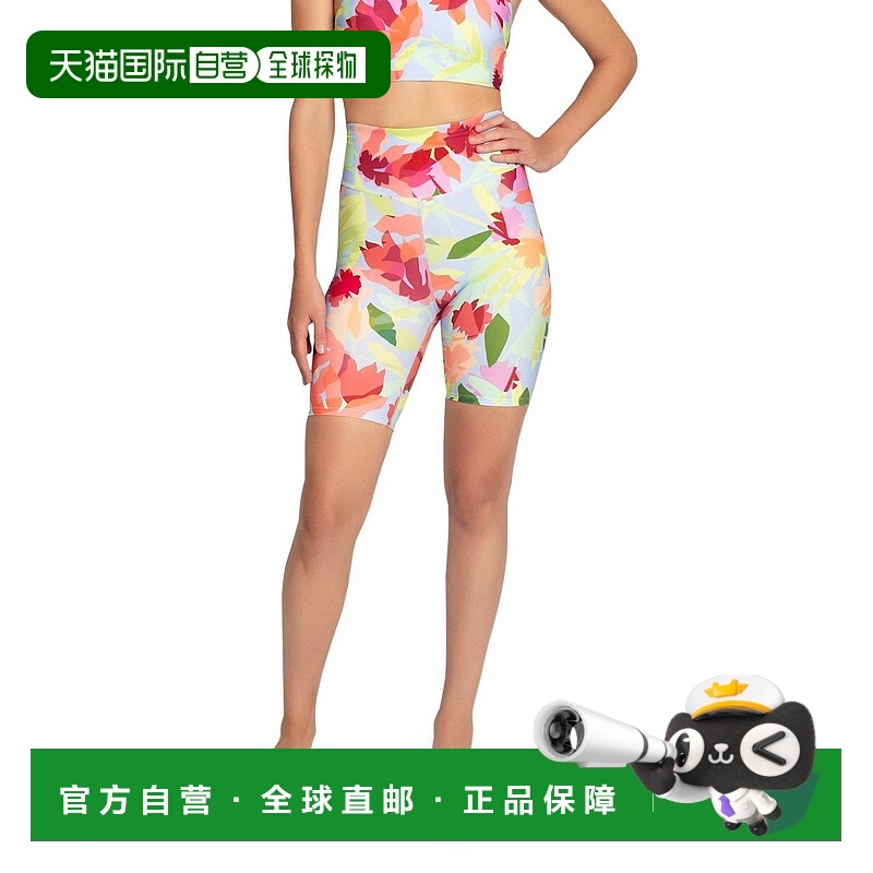 自营 nicole miller绿洲浅蓝色高腰机车短裤 - 绿洲浅蓝色 美国奥