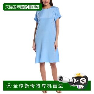 york拉斐特148纽约丝绸混纺连衣裙 自营 new lafayette 蓝色 148