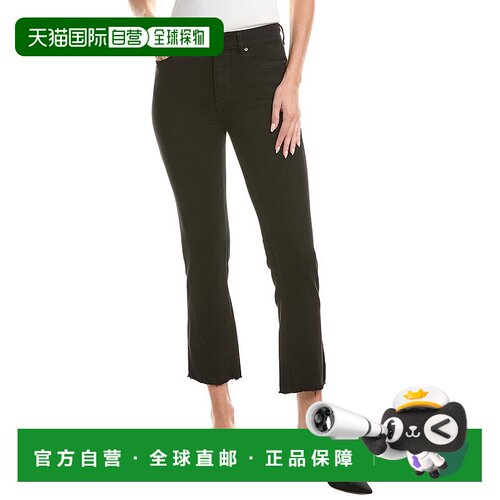 自营DL1961 Mara Black Peached Ankle Straight Leg Jean - blac