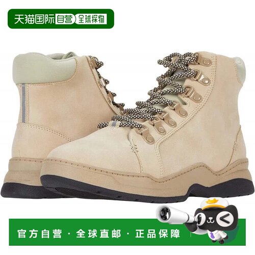 自营Rocket Dog Crims女式天然圆头系带踝靴JOBB1839-米色 美国奥