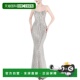 自营KALINNU 美国奥莱直发 silver Maxi Dress