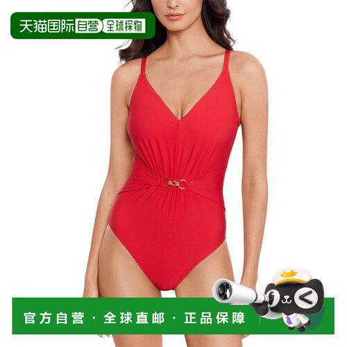 自营Magicsuit Gianna一件-红色泳衣 美国奥莱直发