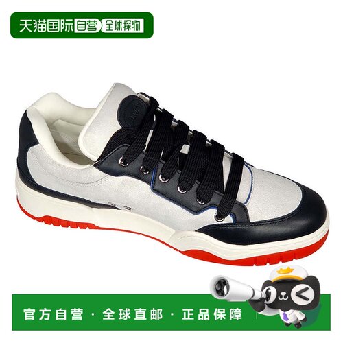 自营Bally Kiro 6303812 Men's Black & White Calf Leather Snea