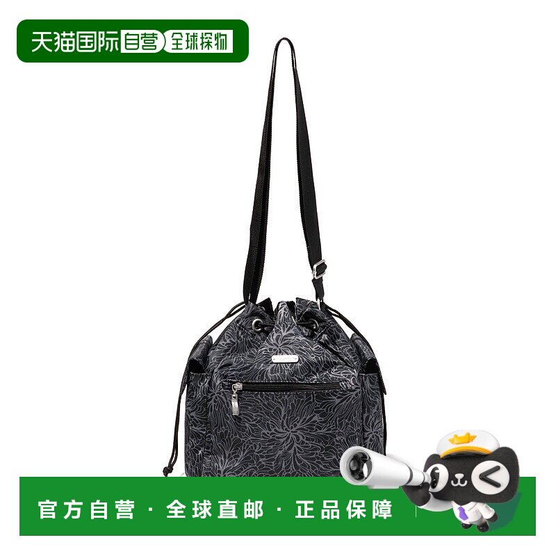自营 baggallini 抽绳斜挎包 - 午夜花朵印花 美国奥莱直发