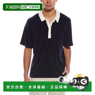 自营Onia Oversized Towel Terry Polo Shirt - blue 美国奥莱直