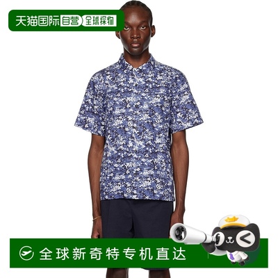 香港直邮潮奢 A.P.C. 男士 蓝色 Lloyd 衬衫 COGEUH12495府绸