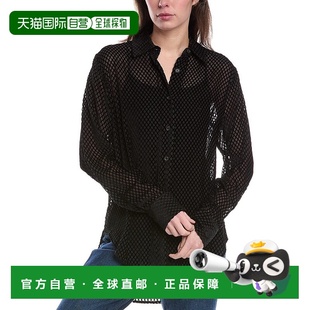 黑色 bone碎骨利拉烧坏衬衫 美国奥莱直发 自营rag