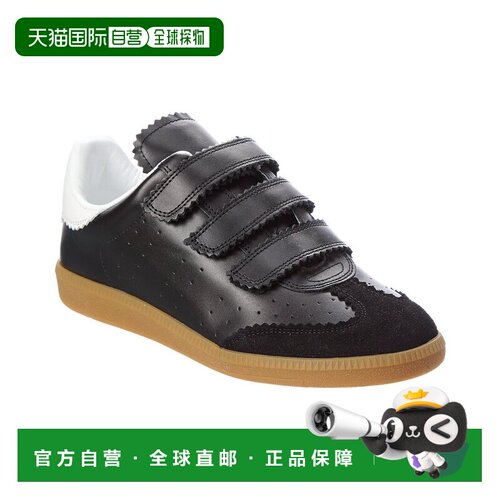 自营Isabel Marant Beth皮革运动鞋-黑色 美国奥莱直发
