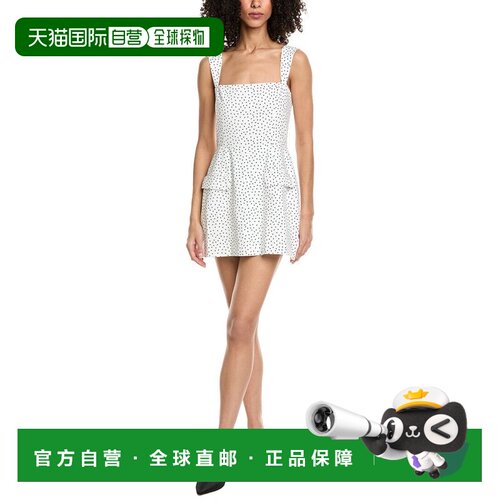 自营Amanda Uprichard Bethany Skort Romper - white 美国奥莱直