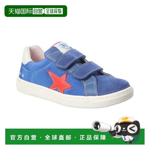 自营Naturino Pinn尼龙 & 绒面革运动鞋-蓝色 美国奥莱直发