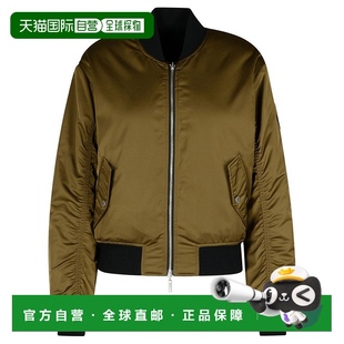 美国奥莱 绿色 直发 knuckles绿色涤纶飞行员夹克 自营moose